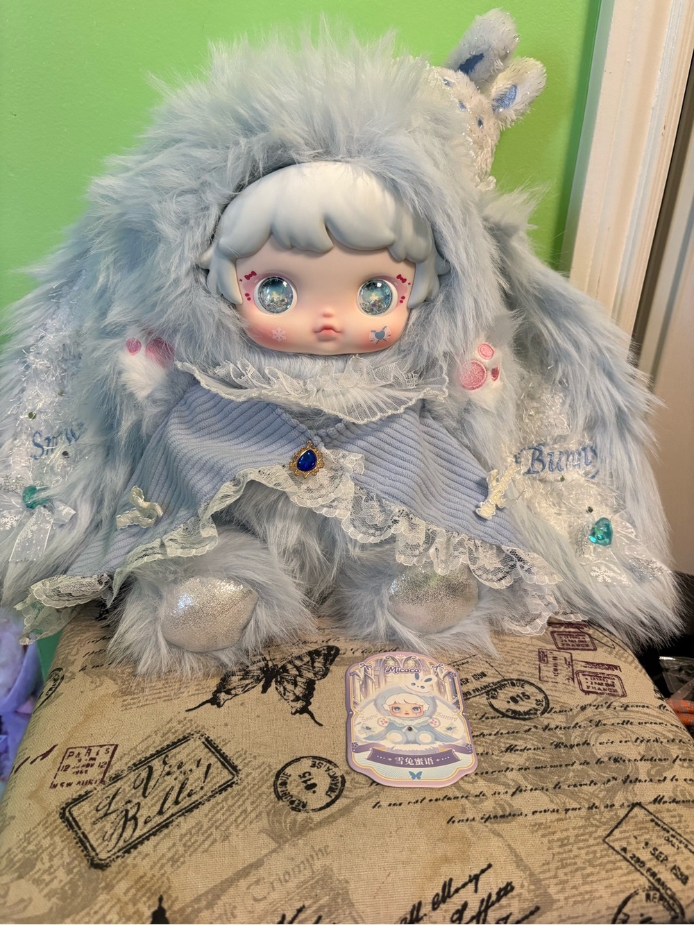 Micoco - Honey Whisper of the Ancient Castle 600% Series blue bunny snowflakes